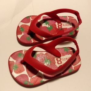 Crazy 8 Toddler Girls Flip Flop Sandals 5